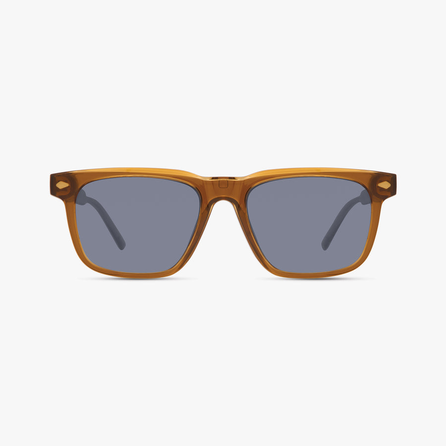 Stylish Brown Sunglasses ECO Eyewear - Metal Frames Brand NEW Italian Magnetic Clip-On Sunglasses for Frames | Eco Eyewear main image 4
