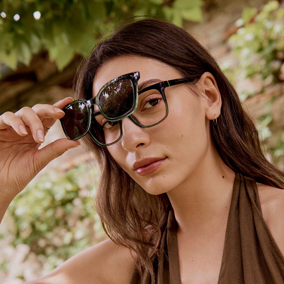 Magnetic Clip Clip Ons For Glasses Peony Clip-on – Eco Eyewear